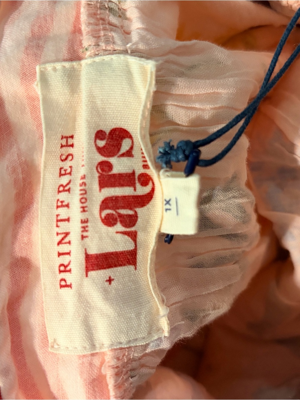 Printfresh x Lars Pink Floral Maxi Dress with Red Border, 1X, NWT - Picture 10 of 12